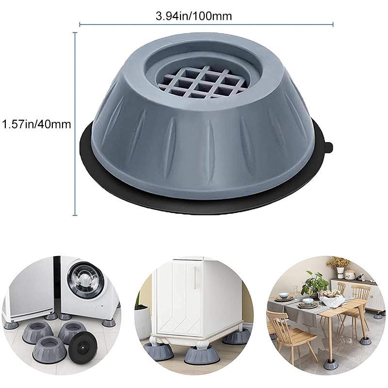4-Pack Vibration Dampening Support Pads for Appliances