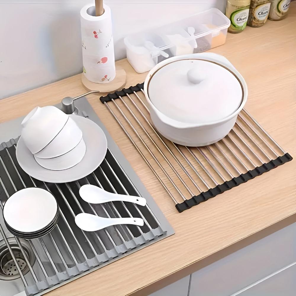 Durable Stainless Steel Over-Sink Drying Rack