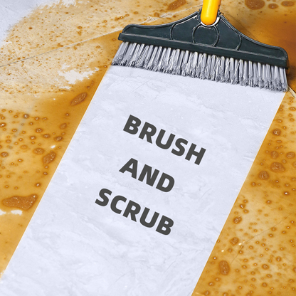 Dual-Function Floor Scrub and Cleaning Brush