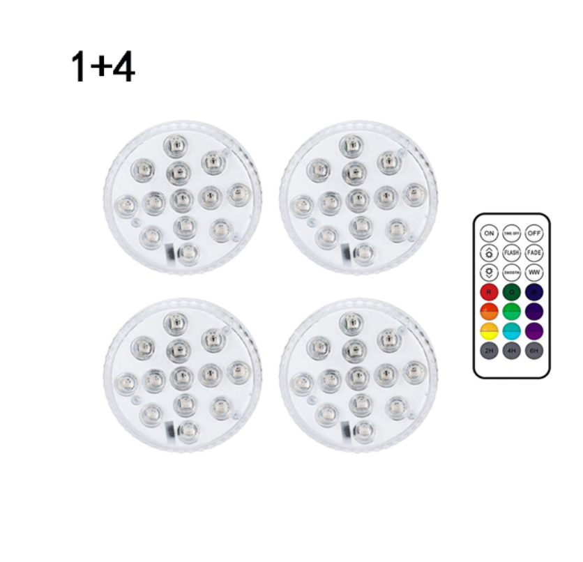 Remote-Controlled Underwater LED Light – RGB Multicolor Pool Lighting for Bathrooms and Ponds