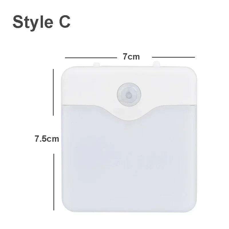 LED Night Light with Motion and Dusk Sensor – Dimmable, Energy Efficient for Bedroom, Hallway & Bathroom – EU Plug