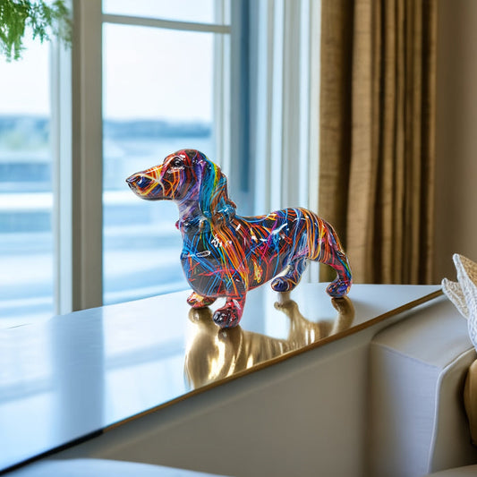 Colorful Dachshund Artwork for a Playful Home Atmosphere