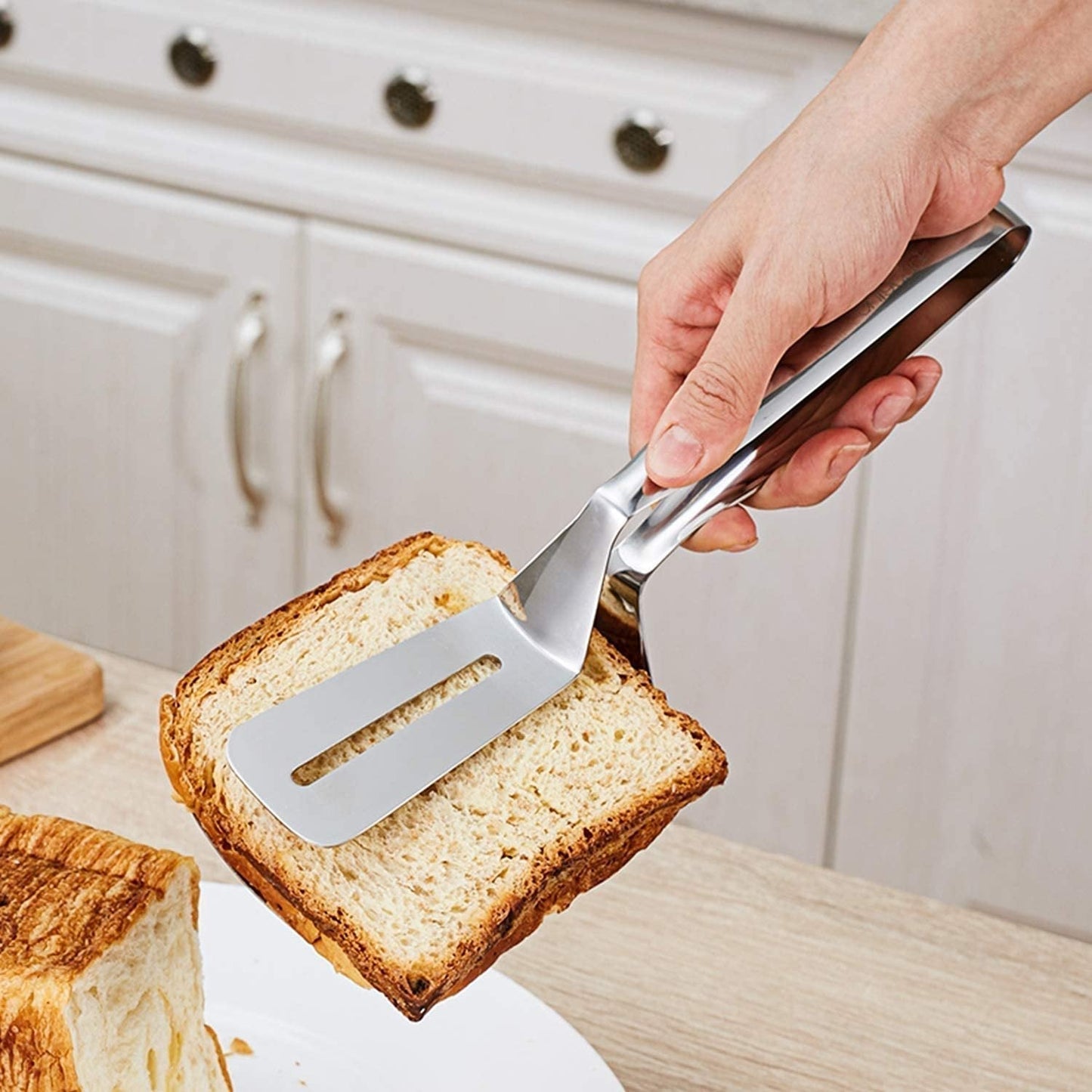 Versatile Stainless Steel Kitchen Tongs and Spatula Combo | 26.2 cm