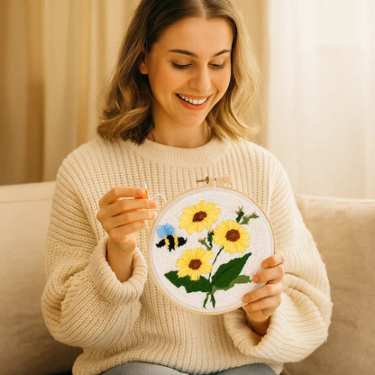 Quick Relaxation and Beautiful Embroidery Art Creation