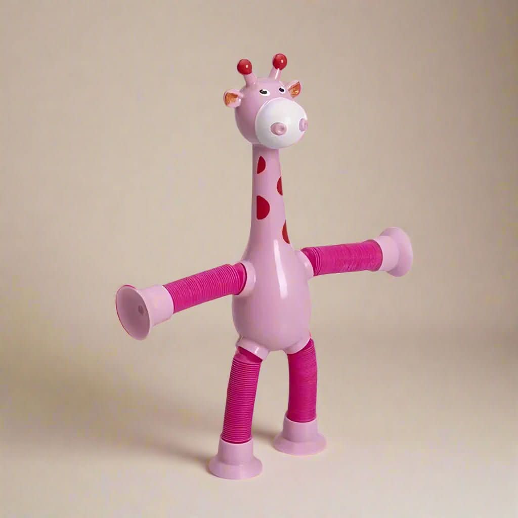 Expandable Suction Cup Toy for Creative Kids – FlexiGiraffe Design