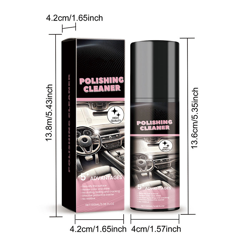 Interior Car Care Spray 100 ml | Removes Stains, Grease & Dust | Shine Finish with Protective Layer | Suitable for Dashboard, Plastics & Trims