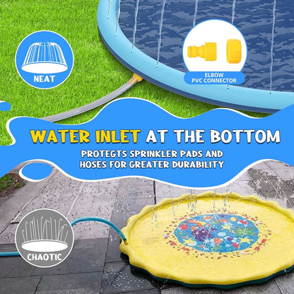 Large Water Sprinkler Play Mat for Pool Fun