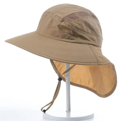 Sun Hat with Neck Protection - Wide Brim Design