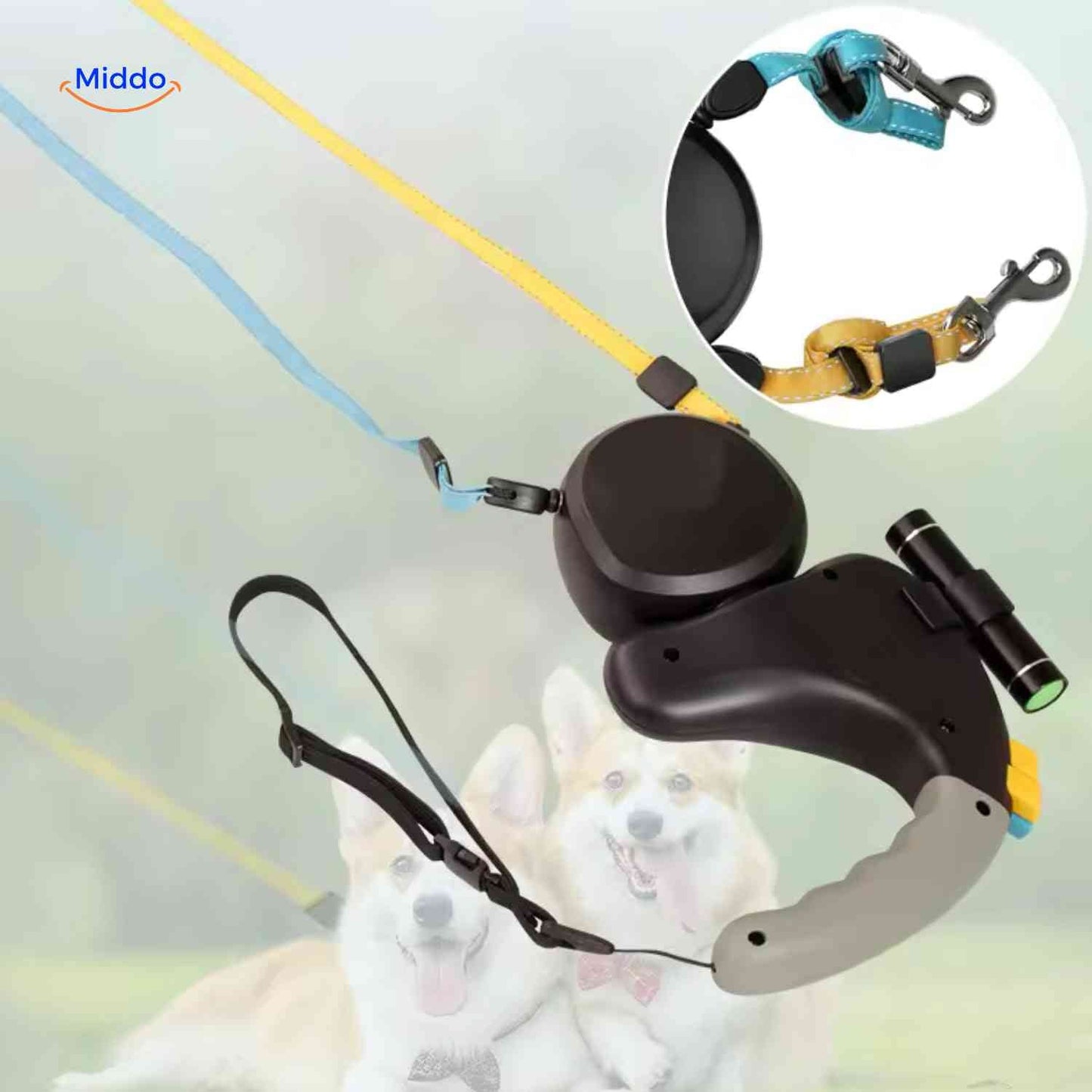 Dual Leash for Two Dogs - Full Control and Comfort