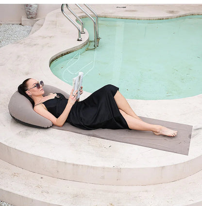 Inflatable Beach Mat for Camping | Portable Outdoor Lounge | Compact Design