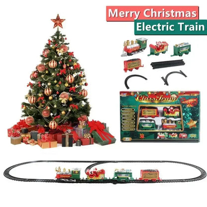 Christmas Train Set with Tracks & Locomotive | Kids Train for Tree Decoration | Creative Gift for Children Ages 3 and Up