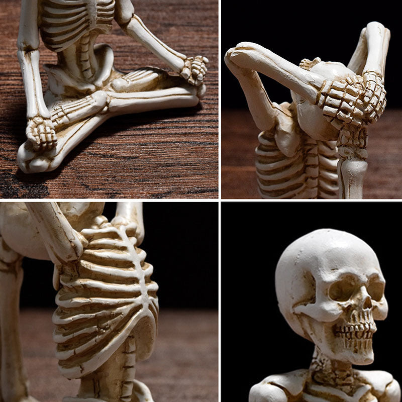 Halloween Figurine – Vintage White or Black Resin Decoration
