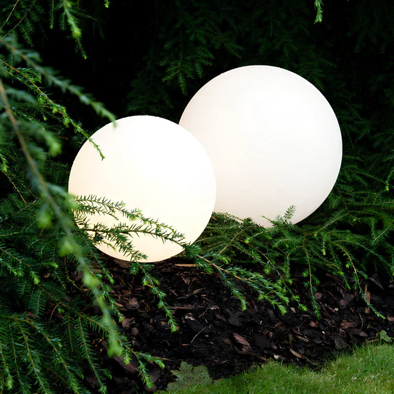 Outdoor Garden and Patio LED Lights with Color-Changing Sphere Design