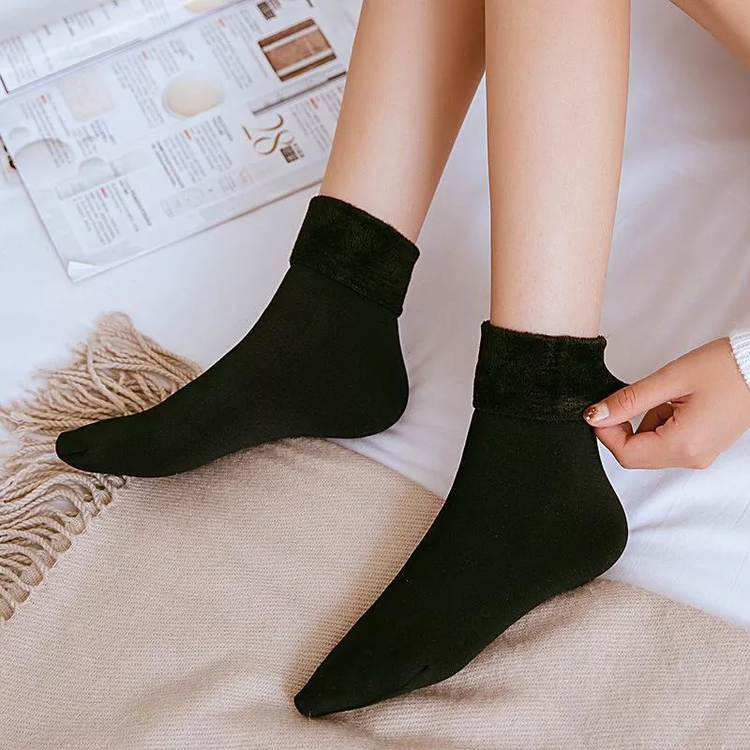 Cozy Winter Velvet Socks – Soft, Warm & Breathable | Buy 4, Get 4 Free