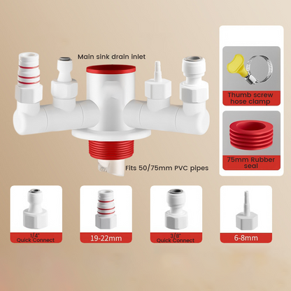 EasyFlow – Effortless, Leak-Free Multi-Device Drain Connection