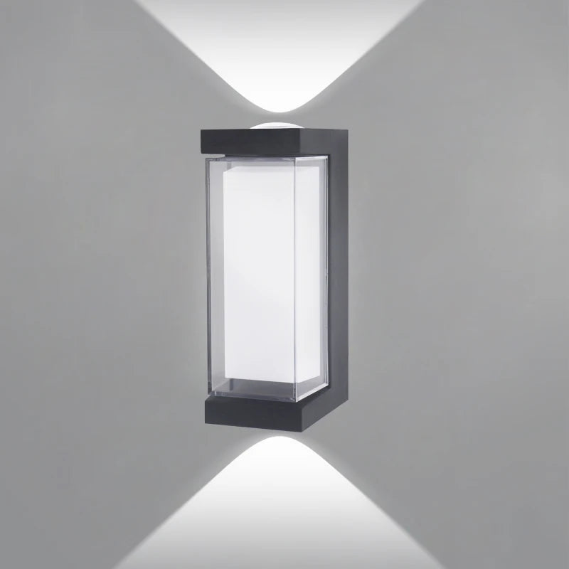 Contemporary Up/Down LED Wall Light | Waterproof IP65 | Aluminum | 17.5 × 12.5 × 10 cm