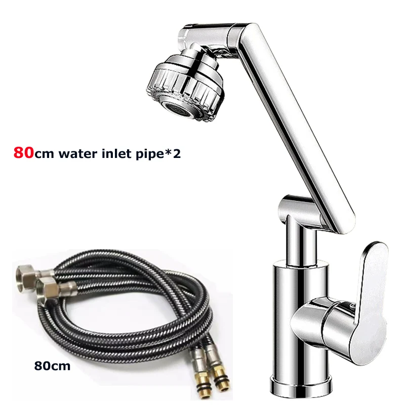 360-Degree Universal Washbasin Faucet in AquaFlex Design
