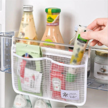 Refrigerator Organizer with Breathable Mesh Material – PP for Door Hanging