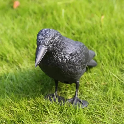 35 cm Plastic Crow Decoy | Garden and Balcony Decoration