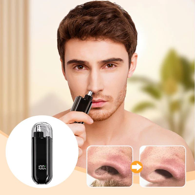 Cordless Nose Hair Trimmer with 360° Blade Precision