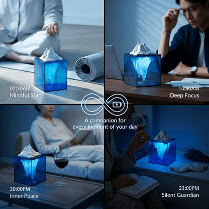 Visual Meditation Lamp for Calming Nighttime Environments