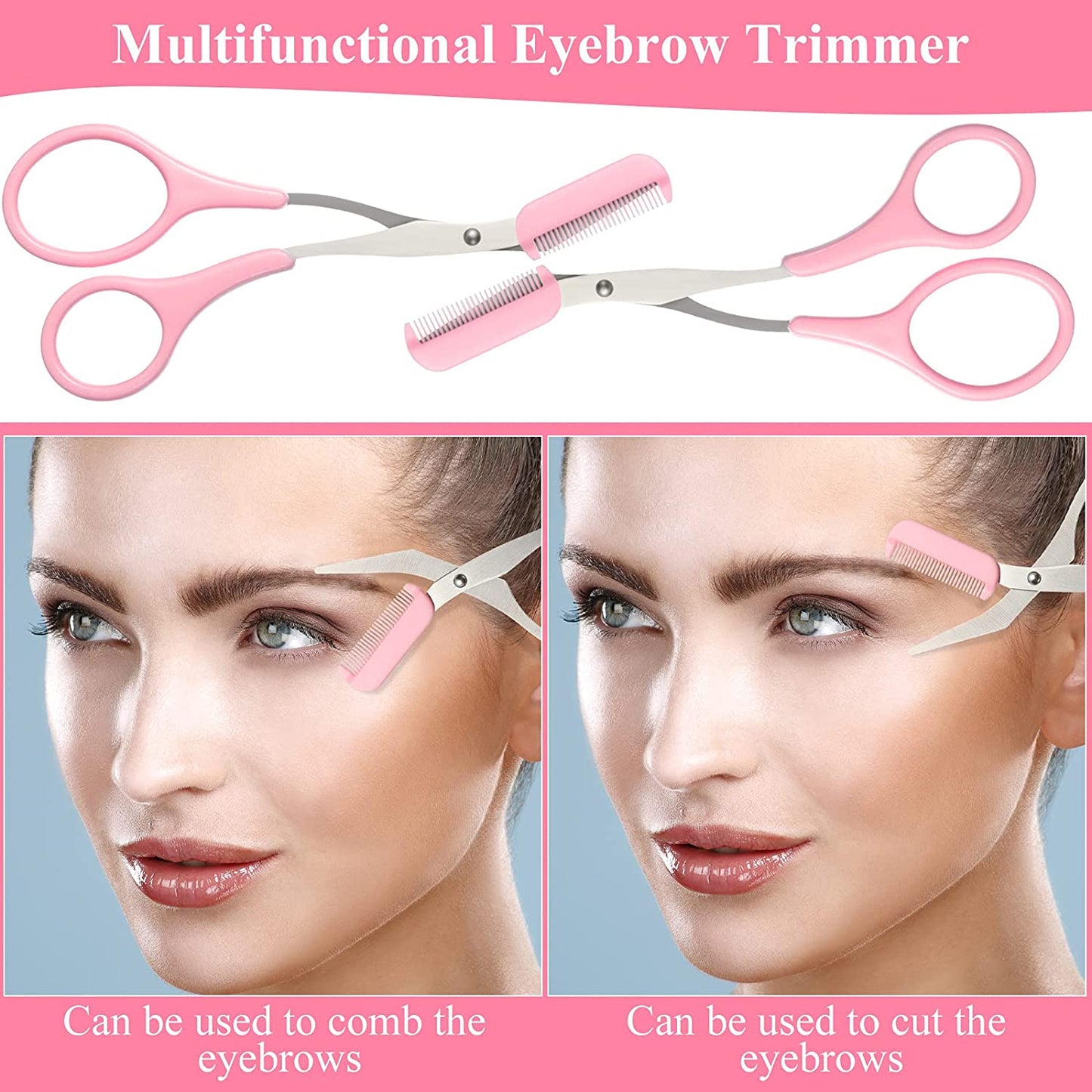 Precision Brow Trimmer with Comb Attachment for Flawless Brows