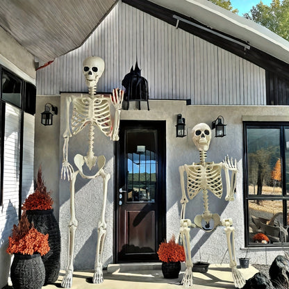 Posable 5.5 Ft Skeleton Decoration for Outdoor Spooky Display