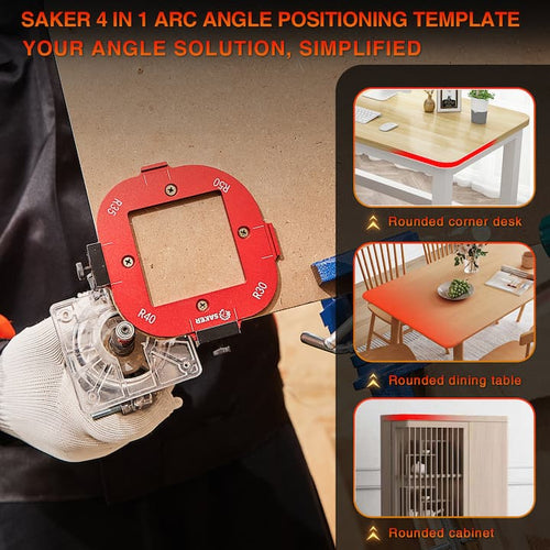 Precision Corner Templates 4-in-1 - EdgeMaster for Flawless Curves R30–R50