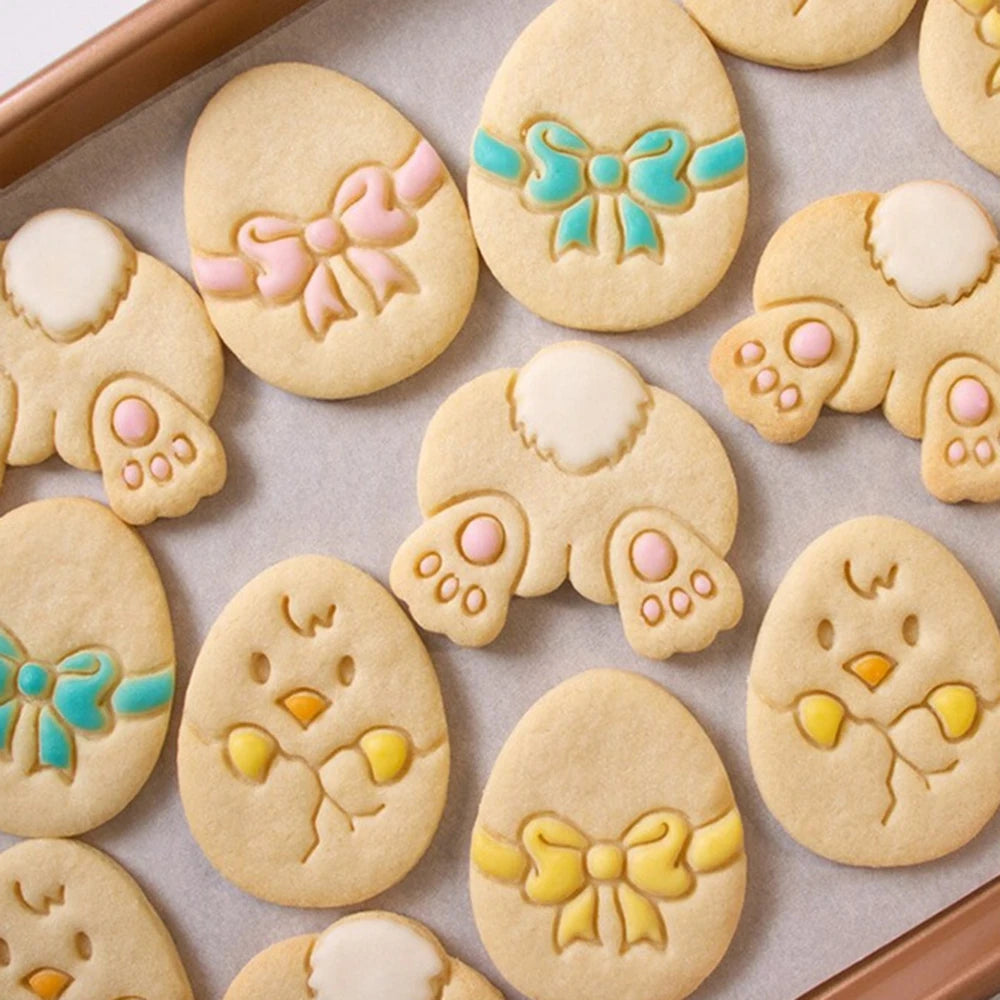Easter Bunny Cookie Cutter | Plastic Baking Mold | Child-Friendly Bake Tool