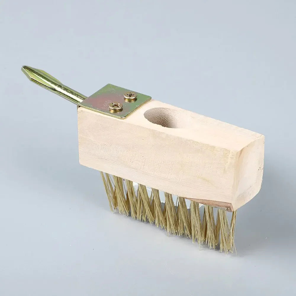 Weed and Moss Brush with Steel Bristles for Paving Joints – 120 cm Handle