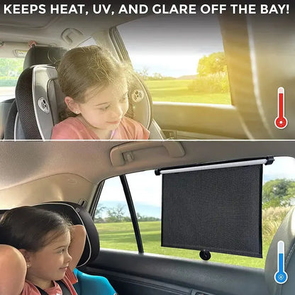 Retractable Sunshade with UV Protection for Home and Vehicle