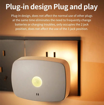 Smart Sensor Night Light | Motion and Light Detection | 3 Color Options | EU Plug | Energy Efficient & Automatic