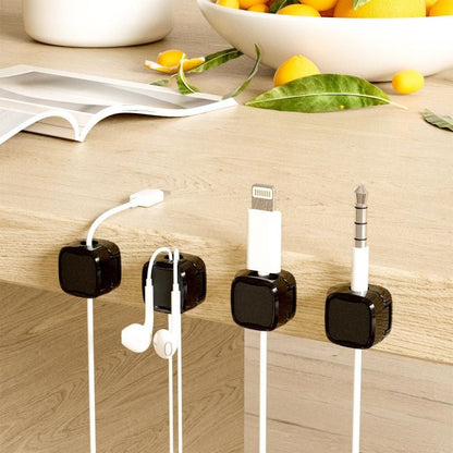 Magnetic Cable Organizers - Set of 4 for Neat Spaces