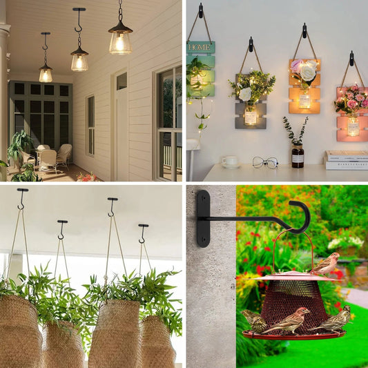 2+2 FREE | Sturdy Wall Hooks for Stylishly Hanging Heavy Plants