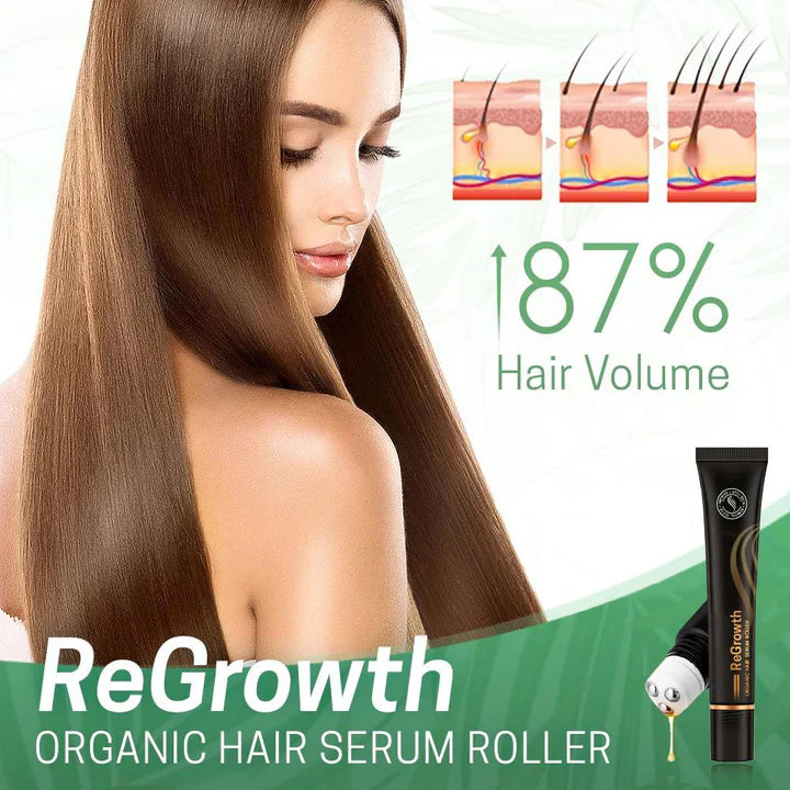 Nourishing Scalp Serum with Roller Applicator for Lush Hair