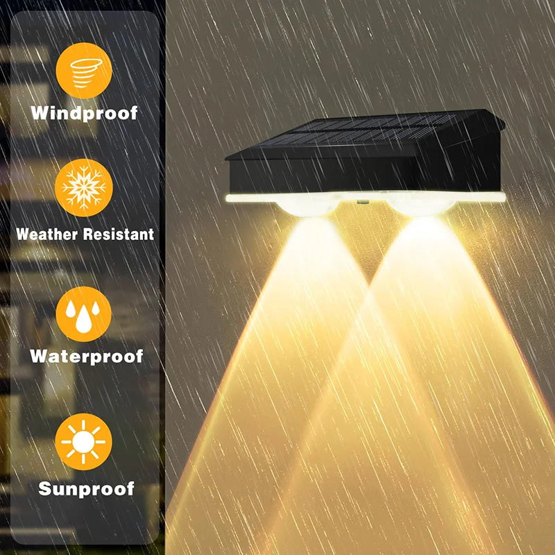 LED Waterproof Solar Outdoor Light for Balconies, Patios & House Numbers