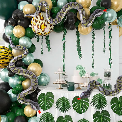 Inflatable Snake Pool Floats for Jungle-Themed Party Decor
