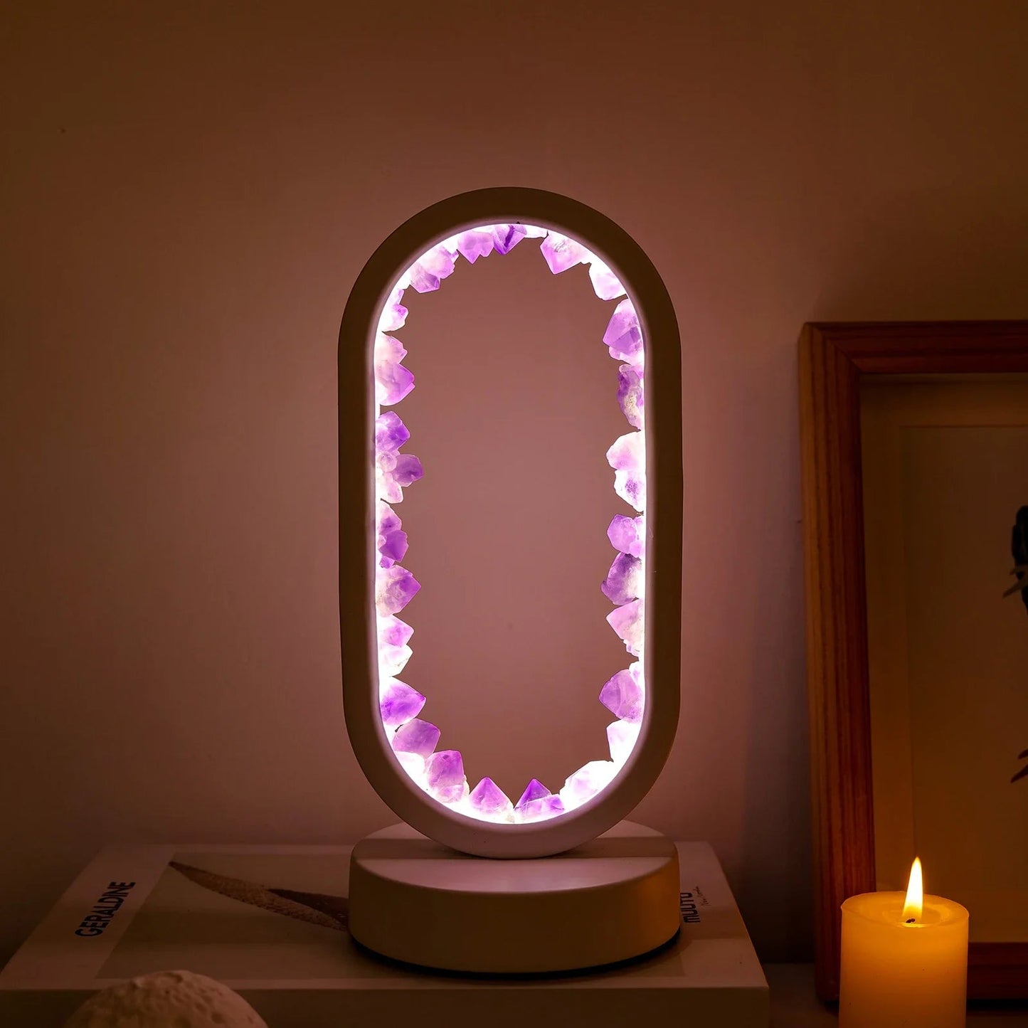 Handcrafted Amethyst Lamp for Atmosphere and Relaxation