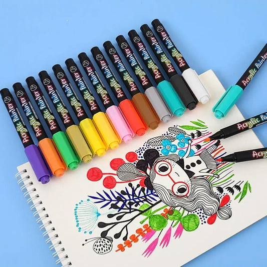 Buy 6 Get 6 Free | Colorful Acrylic Marker Set - Last Day Discount