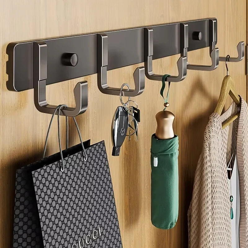 Wall and Door Coat Hooks – Aluminum Hangers for Entryway and Closet, Space-Saving and Durable