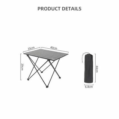 Portable Folding Table for Outdoor Use | Aluminum Camping Table | Collapsible for BBQ, Picnic & Party