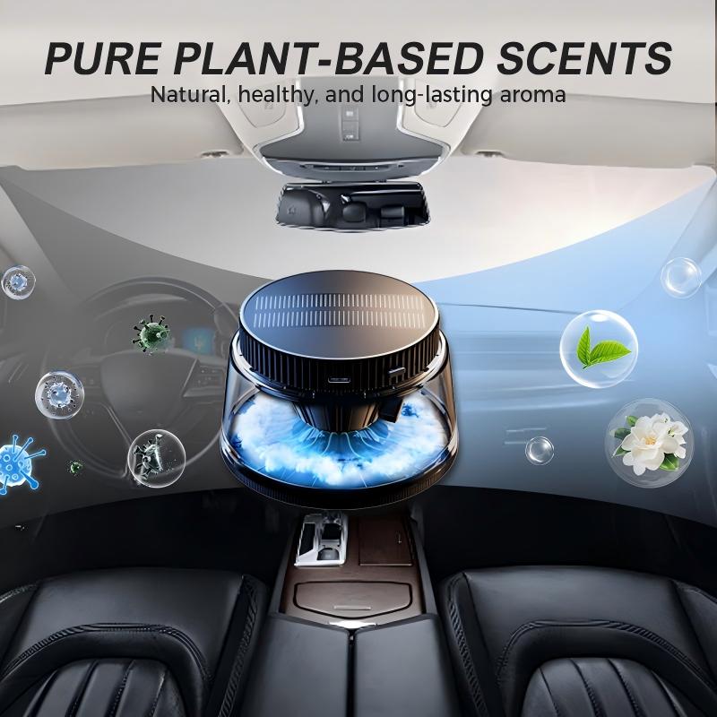 Hand-Free Car Air Freshener with Soothing Mist and Light