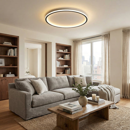 Modern Ceiling Lamp – Round Flush Mount Light for Scandinavian Living Rooms