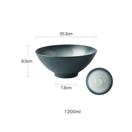 Elegant 8-Inch Handcrafted Ceramic Serving Bowls