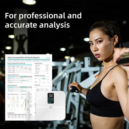 Segmental BIA Body Fat Scale with 8 Electrodes | 20 Metrics, Color Display, Fitdays App, 24 Users, 400 lb Limit