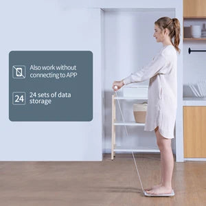 Segmental BIA Body Fat Scale with 8 Electrodes | 20 Metrics, Color Display, Fitdays App, 24 Users, 400 lb Limit