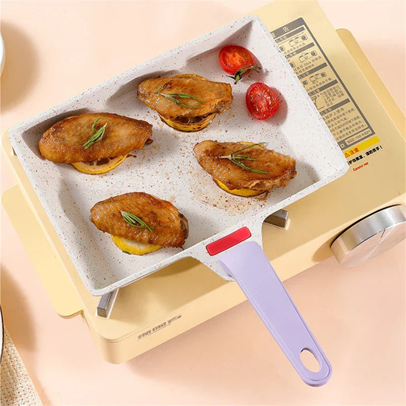 Compact 8" Non-Stick Square Frying Pan for Perfect Pancakes