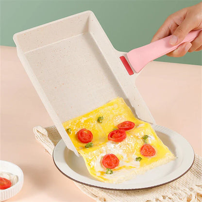 Compact 8" Non-Stick Square Frying Pan for Perfect Pancakes