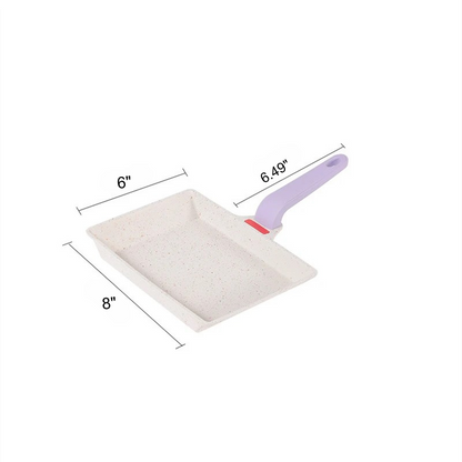 Compact 8" Non-Stick Square Frying Pan for Perfect Pancakes