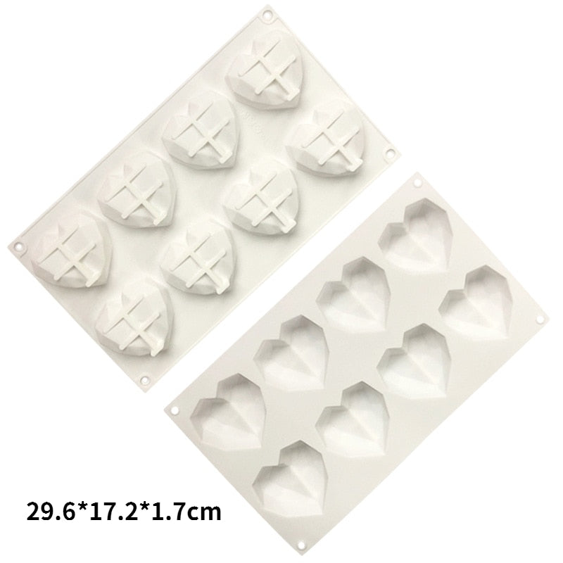Heart-Shaped Silicone Baking Molds for Perfect Treats